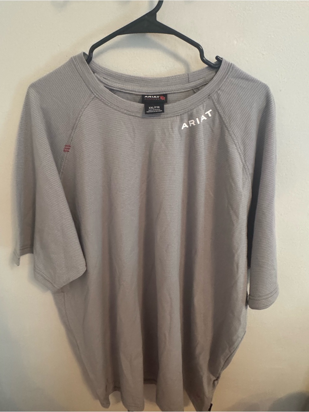 Ariat FR Men’s XXL Gray Flame Resistant Work Shirt Short Sleeve Performance NWOT